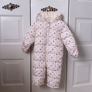 Old navy puffer jacket bodysuit for winter